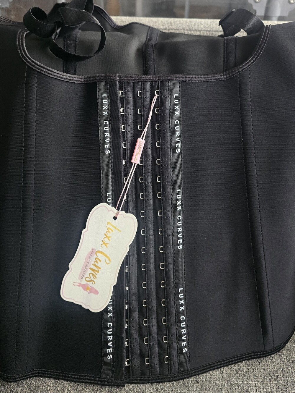 LUXX CURVES Black Waist Trainer Corset